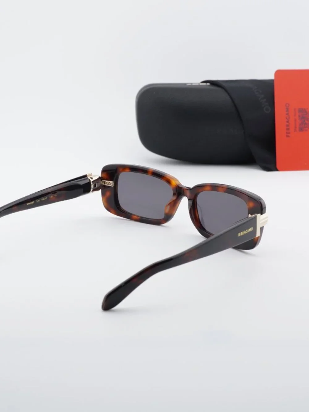 Salvatore Ferragamo SF1105S 240 Square Sunglasses - Havana / Smoke